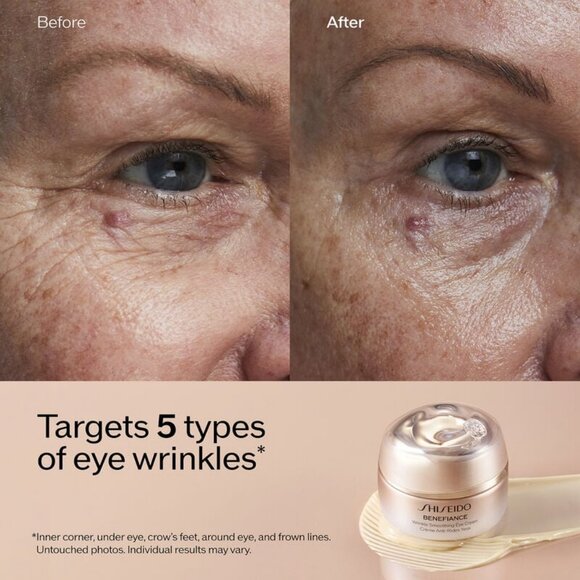 NEW Shiseido Benefiance Wrinkly Smoothing Eye Cream | 15ml - Picture 2 of 4